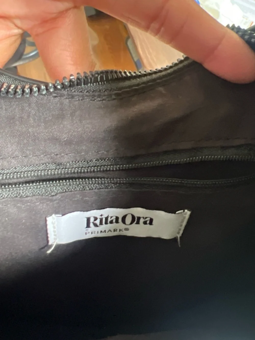 Primark Black Crescent Hobo Bag